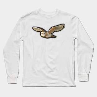 Glowing Barn Owl Long Sleeve T-Shirt